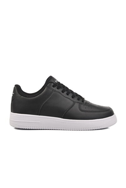 Aspor Black and White Lace-Up Men's Sports Shoes