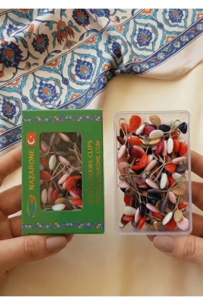 Nazarone مشبك حامل الشال، مشبك حجاب التوربان، دبوس وشاح، 100 قطعة
