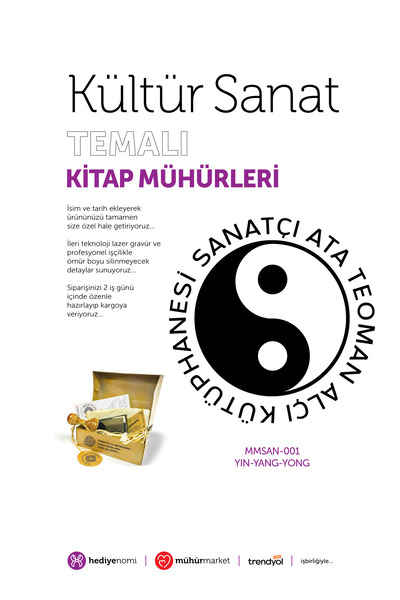 HEDİYENOMİ MühürMarket > ختم كتاب فني ثقافي من نوع YIN-YANG-YONG - Ex-libris ...