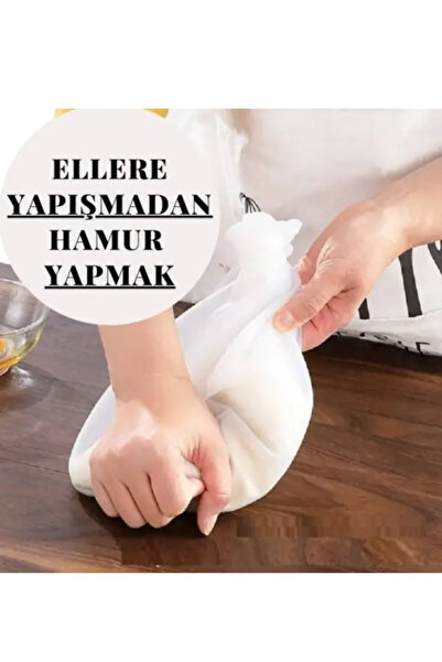 Perağ Silikon Hamur Torbası – Ellere Yapışmadan Kolay Hamur Yoğurma