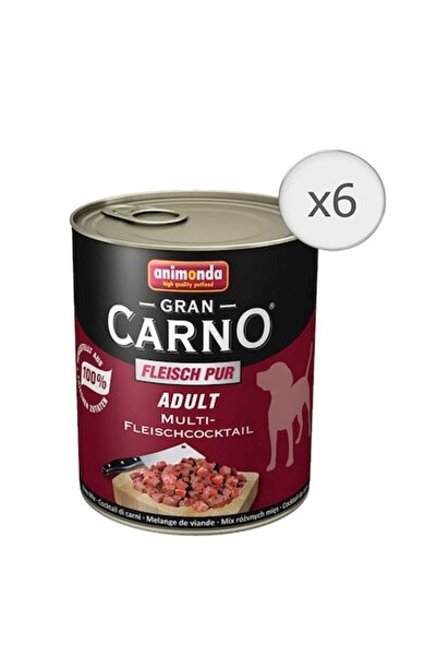 Animonda Hrană umedă pentru câini adulți GranCarno, cocktail multicarne, 6 bu...