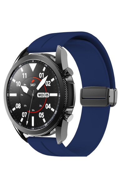 Casey Studios Silicone Metallic Link Belt Huawei Watch GT3 42mm/GT2 42mm/Watc...