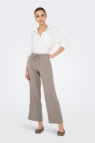 ONLY Jdy Women's Wide Leg Pants Jdytheis Life Wide Pant Casual Comfortable Pants
