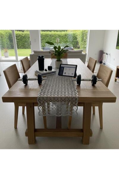 Ceki Home Κεντημένο με Τραβέρσα κορδόνια σε Τούλι μαύρο υλικό, 38 x 140, για ...