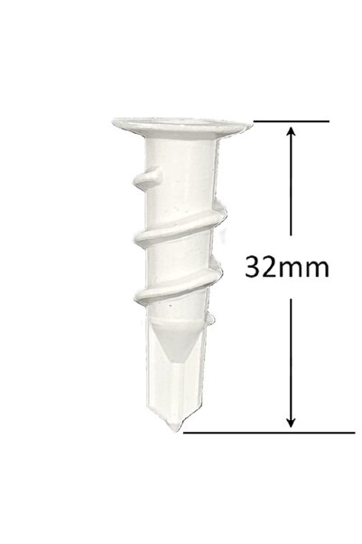 Gray Square Self-drilling Drywall Snail Dowel - 200pcs/box