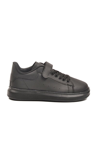 Aspor Black Velcro Unisex Children's Sports Shoes