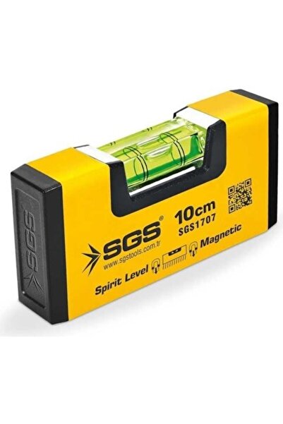SGS Alüminyum Mıknatıslı Mini Su Terazisi 10 cm SGS1707