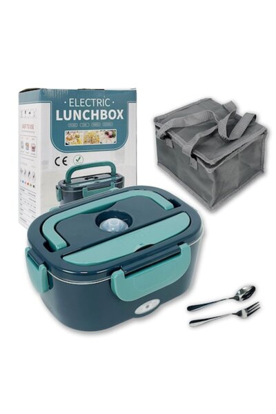 2AMNOVA Caserola Electrica pentru Pranz cu Incalzire, Inox 304, Compartimente...