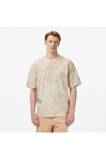 United 4 UNITED4 Regular Fit Erkek Krem T-Shirt