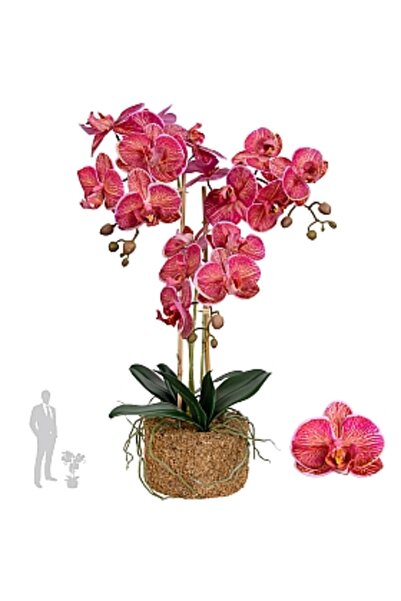 Roberto Rossi Orhidee artificială Cyclamen cu aspect H64 cm cu 3 tulpini