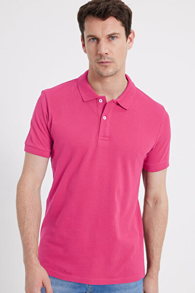 Tudors εφαρμοστό Slim Fit 100% Βαμβάκι Ανδρικό μπλουζάκι πόλο με λαιμόκοψη σε...