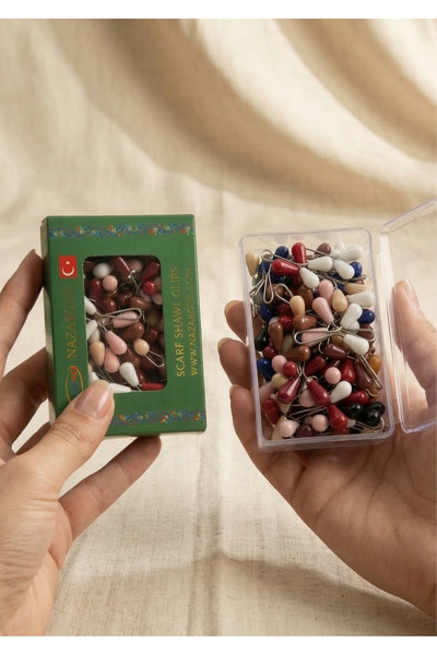 Nazarone مشبك حامل الشال، مشبك حجاب التوربان، دبوس وشاح، 100 قطعة