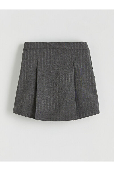 LC Waikiki Peak New Season Elastic Waist Striped Girls' Shorts Skirt