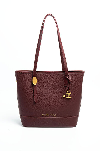 Silver Polo Silver & Polo Sp1243 Women's Shoulder Bag Claret Red