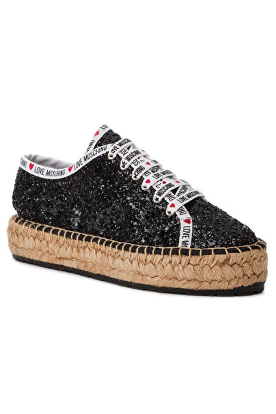 Love Moschino Espadrile damă - Premium - mărime 40 - Negru Textil - ușoare de...