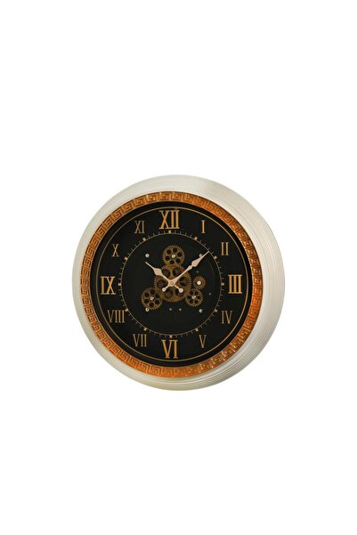 Vitale Varak Çarklı Duvar Saati Beyaz 55 cm AK.WLT0999