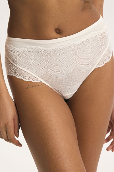 ESOTIQ Women's High Waist Briefs Elegant Panties with Beautiful Botanical Lac...