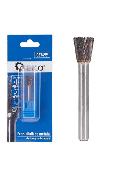 GEKO FREZA PENTRU METAL DIN CARBURA DE TUNGSTEN 12X12 MM, TIJA 6 MM