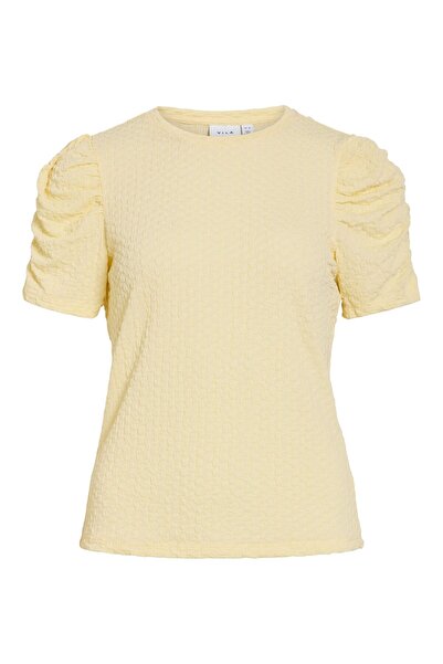 VILA Oberteil mit kurzen Ärmeln VIANINE Rundhals