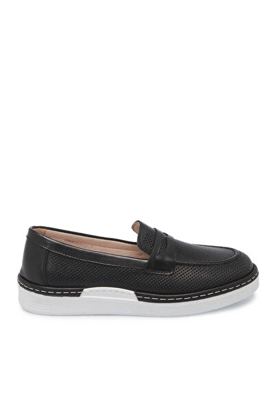 Tergan Siyah Hakiki Deri Kadın Loafer - K25I1AY67923-A23
