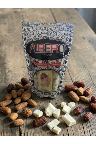 ALBERO GROUP Albero Beyaz Çikolata Kaplı Bademli Hurma 160 gr
