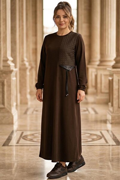 Hermevsim Rochie maro Erna matlasat pentru femei Missbah, cu cristale combina...