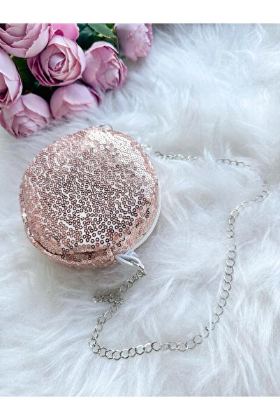 aysskids Paiete cu paiete aurii roz pentru fetițe, pachet de bretea din lanț ...