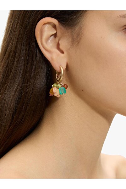 PARFOIS Fil ve Boncuklu Halka Küpe