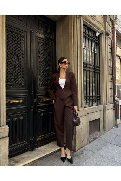 Nesil Bele Oturan Jacket and Pants Set
