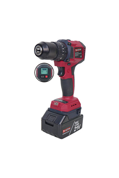 DAFLONG DFL13 21V 4.0Ah Çift Akülü Darbeli Matkap 13mm - Dijital Ekranlı Akse...