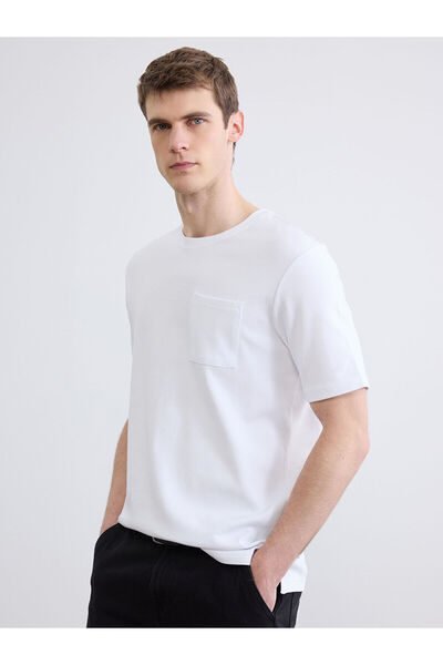 LC Waikiki Özmarka New Season Crew Neck Combed Cotton Men's T-Shirt