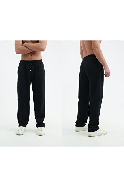 KİMSE GÖRMEDEN Men's Unisex Sweatpants with Piping, 2-Piece Set, 2 Pieces, Co...