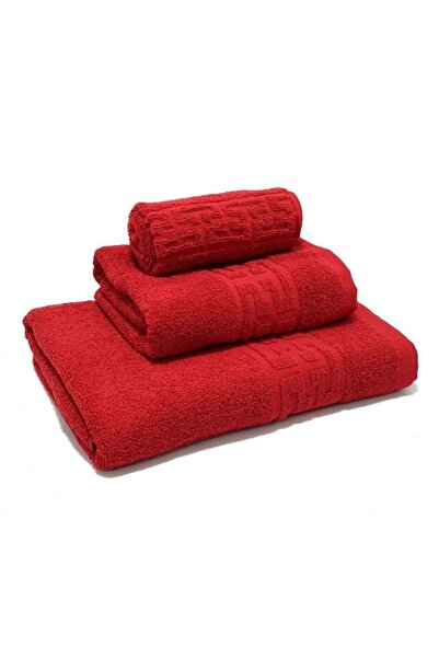 OEMN Set of 3 Towels – 1 Small, 1 Medium, 1 Large, 100% Cotton, 500 g/m², Gre...