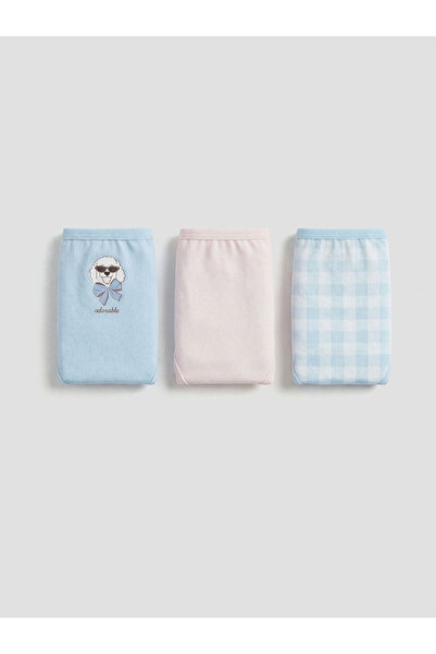 LC Waikiki Vizyon New Season Patterned Girls' Underwear 3-Piece Set