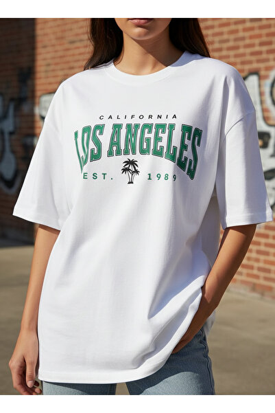 ship master Tricou alb pentru femei Los Angeles California Written cu imprime...