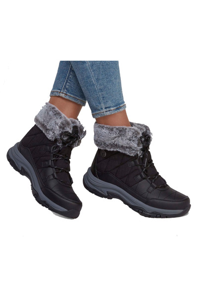SKECHERS Ghete de iarnă pentru femei, negre, mărimea 36