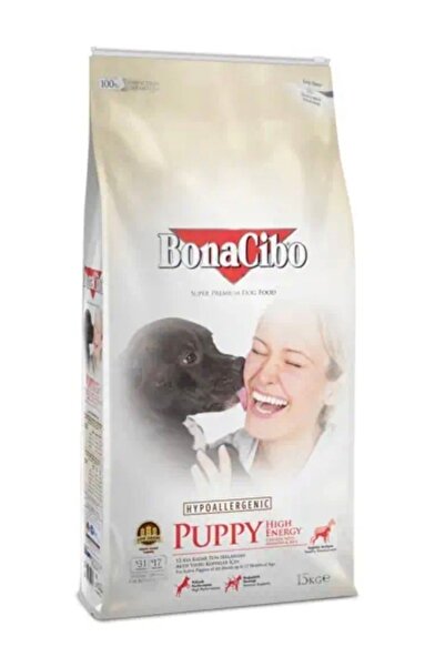 BonaCibo Puppy He Yüksek EnerjiLi Yavru TavukLu Köpek Maması 3 Kg