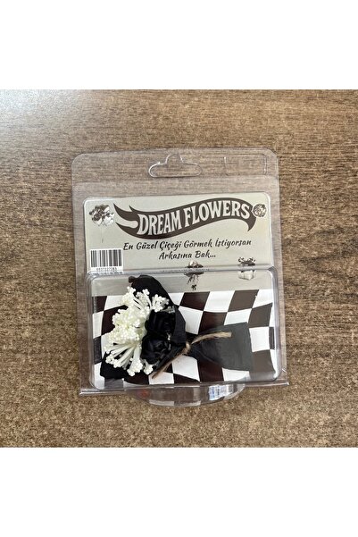 RedBlack Garage HOT FLOWERS AYNALI MİNİ ÇİÇEK BUKETİ KİŞİYE ÖZEL HEDİYE SİYAH