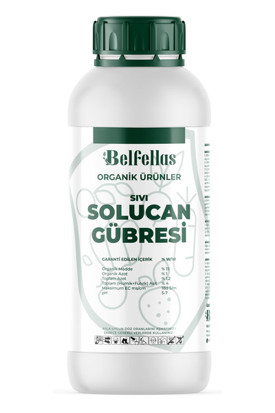 Belfellas Organik Sıvı Solucan Gübresi 1 L