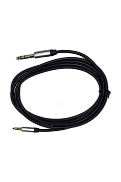 chester 1.8 Metre 3.5 mm to 6.35 mm Ses Kablosu - AUX to Büyük Çivi Jak Stere...