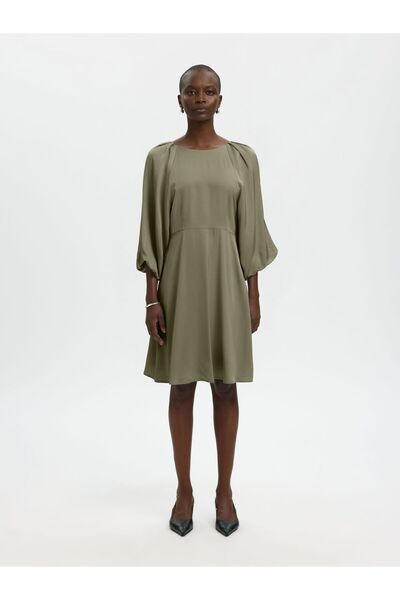 SELECTED Midikleid Viskose