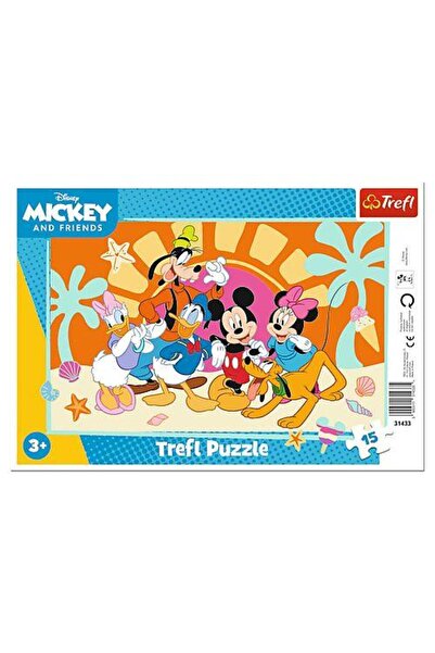 Trefl 15-piece framed puzzle - Mickey Mouse and friends