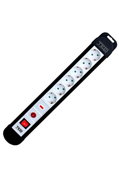 TED Electric Prelungitor PS-TED6-10, 6 prize, 10 m (Negru/Alb)