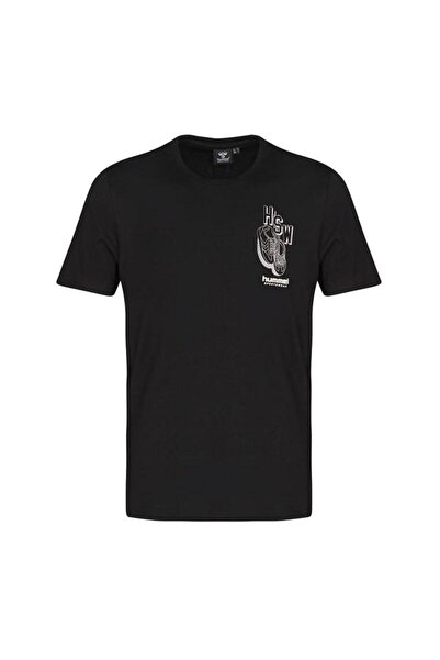hummel Venero Men's Black Round Neck T-Shirt