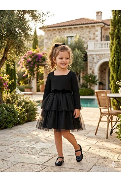 Lina Baby Bloom Kız Çocuk Bayramlık Tütü Elbise Tüllü Prenses Elbise