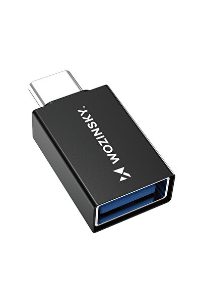 WOZINSKY W10GY1S USB-C to USB-A 3.2 Adapter 10Gbps Aluminum Black