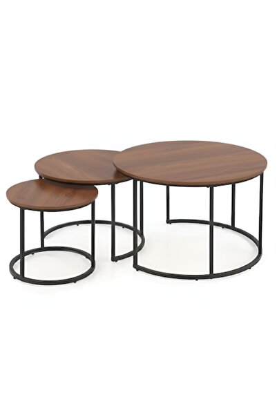 oemco Set de măsuțe de cafea rotunde, design modern