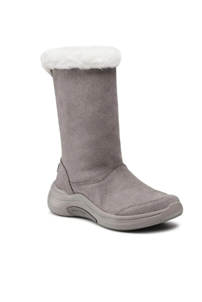 SKECHERS Ghete de damă din piele piele întoarsă, până la jumătatea gambei, ne...