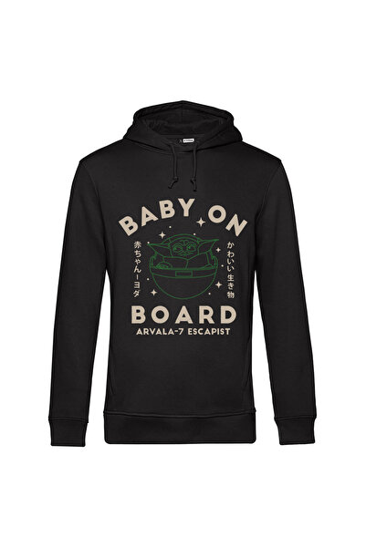 Kartier Hanorac negru unisex Baby on board