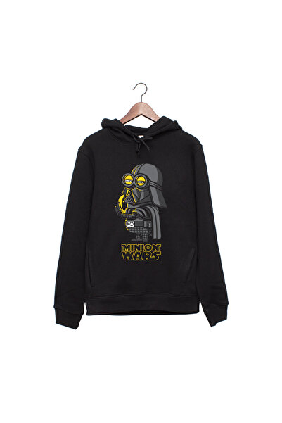 Kartier Minion-wars unisex black sweatshirt